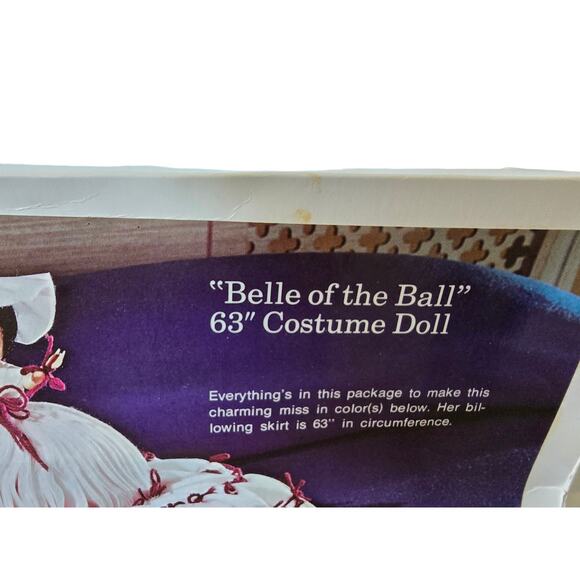 Vintage "Belle of the Ball" 63" Costume Doll Kit by Lee Wards - Picture 4 of 6